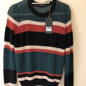 Scotch & Soda Chunky Striped Sweater Women Medium NWT